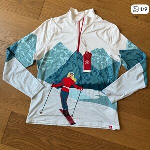Krimson Klover Winter 1/4 Zip Base Layer Ski Top - Size XL - NWT